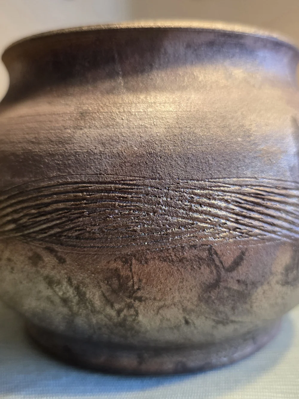 Raku Pottery Planter Pot Vase
